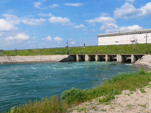 Южный берег Цимлянского водохранилища Мост через цимлянское водохранилище.